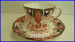 Antique Victorian Royal Crown Derby Teacup And Saucer Imari Porcelain Rd. 204893