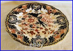 Antique c 1870 Royal Crown Derby old Imari kings 9 scalloped salad plate