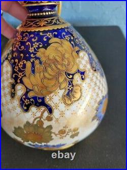 Antique porcelain Royal crown Derby Victorian art nouveau vase