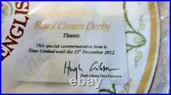 Authentic Titanic 1st Class Royal Crown Derby A'la carte Dinner Plate Brand NEW