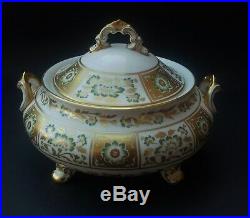 BONE CHINA ROYAL CROWN DERBY GREEN DERBY PANEL COVERED VEGETABLE TUREEN (a)