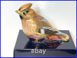 BOXED & Signed Ltd Edition Royal Crown Derby SINCLAIRS WAXWING Paperweight