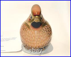 BOXED & Signed Ltd Edition Royal Crown Derby SINCLAIRS WAXWING Paperweight