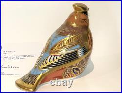 BOXED & Signed Ltd Edition Royal Crown Derby SINCLAIRS WAXWING Paperweight