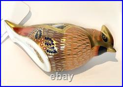 BOXED & Signed Ltd Edition Royal Crown Derby SINCLAIRS WAXWING Paperweight