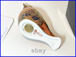 BOXED & Signed Ltd Edition Royal Crown Derby SINCLAIRS WAXWING Paperweight