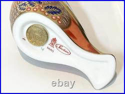 BOXED & Signed Ltd Edition Royal Crown Derby SINCLAIRS WAXWING Paperweight