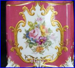 Bd C1933 Royal Crown Derby Porcelain Vase Tea Caddy Painted By George Jessop