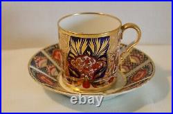 Beautiful Early Royal Crown Derby Cabinet Cup & Saucer Antique Circa 1800