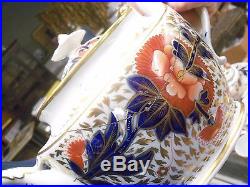 Beautiful & Rare 23 Piece 1800's Royal Crown Derby Imari Flow Blue & Floral Set