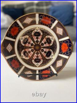 Beautiful Royal Crown Derby 1128 Bread & Butter Plate 25 cm First Quality
