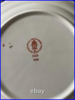 Beautiful Royal Crown Derby 1128 Bread & Butter Plate 25 cm First Quality