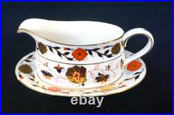 Beautiful Royal Crown Derby Asian Rose, 1st Quality Gravy Boat And Underplate
