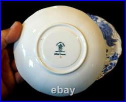 Beautiful Royal Crown Derby Blue Aves Trio