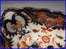 Bloor Derby Royal Crown Duesbury Porcelain IMARI ANTIQUE 1800s Dish Platter Tray
