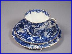 Blue Mikado Royal Crown Derby Coffee Set RARE Teapot Sugar Cream England