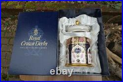 Boxed Royal Crown Derby 35oz Storage Jar Old Imari 1128 SGB 1st Quality 2010
