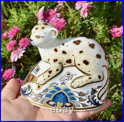 Boxed Royal Crown Derby Paperweight LEOPARD CUB Limited Edition