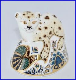 Boxed Royal Crown Derby Paperweight LEOPARD CUB Limited Edition
