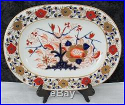 C. 1820 Antique Richard Bloor Royal Crown Derby Imari Bone China Platter