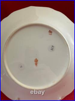 C 1890 Royal Crown Derby gadrooned dessert plate #4 Imari Kings pattern #383