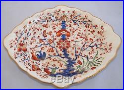 C1806-1825 Antique Royal Crown Derby Bowl Hand Painted Imari Birds/Foliage