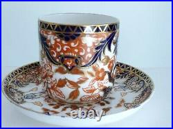 C1880 Crown Derby Kings Imari Tea Cups and saucers