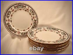 C572 6 Vintage Royal Crown Derby Plates, Delicate & Dainty