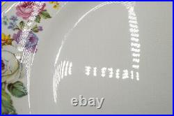 CRAZING Royal Crown Derby Melody Gadoon Scalloped Dinner Plates 10 1/2 Set of 8