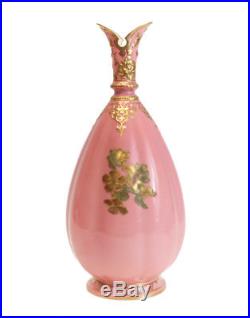 Charming Royal Crown Derby Porcelain & Gilt Vase, circa 1890