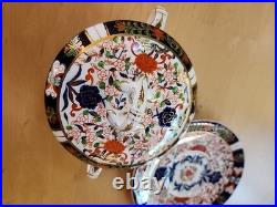 Circa 1877- 1889 Royal Crown Derby IMARI Bowl With Lid & Stand. 22k Gold