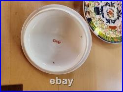 Circa 1877- 1889 Royal Crown Derby IMARI Bowl With Lid & Stand. 22k Gold