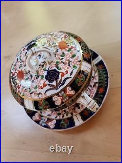 Circa 1877- 1889 Royal Crown Derby IMARI Bowl With Lid & Stand. 22k Gold