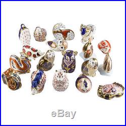 Collection of 18 English Royal Crown Derby Porcelain Figurines