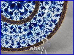 Crown Derby Derby Lily Pattern Cobalt & Gold Deep Plate Circa 1877-1890