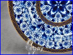 Crown Derby Derby Lily Pattern Cobalt & Gold Deep Plate Circa 1877-1890