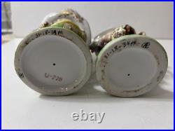 Crown Derby Mansion House Dwarfs, Matching Pair 7 Vtg Porcelain U-22B