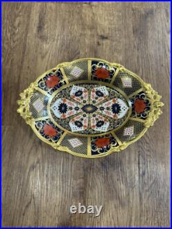 Crown Derby Old Imari Oval Talbot Comport