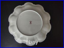 Crown Royal Derby Gold Trim Plate Blue Red White Floral Cabinet 9 (lot 453)