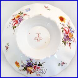 DERBY POSIES Royal Crown Derby Footed Compote 10.25 England NEW minor scratch