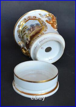Derby Porcelain Cache Pot and Stand circa 1810