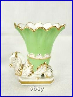 Early Antique Royal Crown Derby Porcelain Garniture Pieces Robert Bloor as is