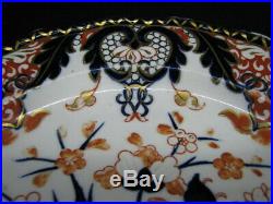 Early Set 12 Royal Crown Derby Imari Kings #383 9 Luncheon Plates c. 1877-1890