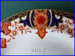 Eight Antique Royal Crown Derby England Imari Luncheon Plates