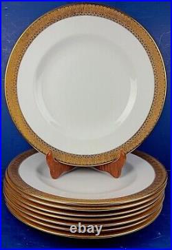 Eight Vintage English Royal Crown Derby St. George Porcelain Dinner Plates #2
