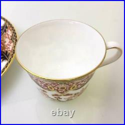 English Royal Crown Derby Bone China Tea Cup Saucer Cake Plate 383