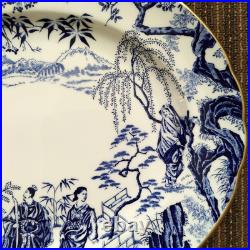 Excellent Royal Crown Derby Mikado 1979 oval large plate From Japan