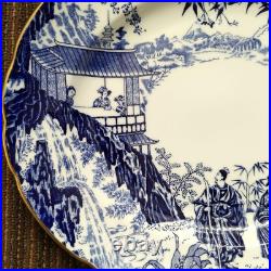 Excellent Royal Crown Derby Mikado 1979 oval large plate From Japan