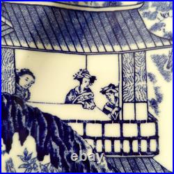 Excellent Royal Crown Derby Mikado 1979 oval large plate From Japan