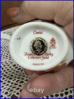 Exclusive Royal Crown Derby Collectors Guild Member's Pack with Owlet Paperwt
